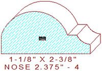 Nosing 2-3/8" - 4 Nosing 2-3/8" - 4