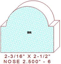 Nosing 2-1/2" - 6