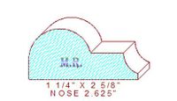 Nosing 2-5/8" Nosing 2-5/8"