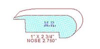 Nose Moulding 2-3/4" Nose Moulding 2-3/4"