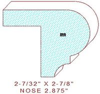 Nosing 2-7/8" Nosing 2-7/8"