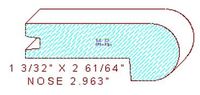 Nosing 2-61/64" Nosing 2-61/64"