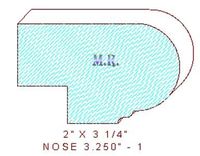 Nosing 3-1/4" - 1 Nosing 3-1/4" - 1