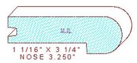 Nosing 3-1/4" Nosing 3-1/4"