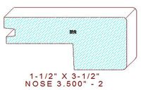 Nosing 3-1/2" - 2 Nosing 3-1/2" - 2