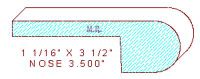 Nosing 3-1/2" Nosing 3-1/2"