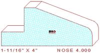 Nosing 4" Nosing 4"