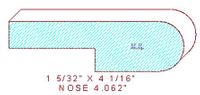 Nosing 4-1/16" Nosing 4-1/16"
