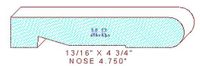 Nosing 4-3/4" Nosing 4-3/4"