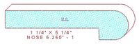 Nosing 5-1/4" - 1 Nosing 5-1/4" - 1