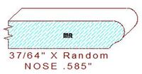 Nosing 37/64" Nosing 37/64"