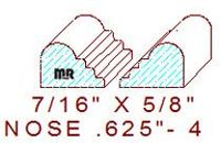 Nosing 5/8" - 4 Nosing 5/8" - 4