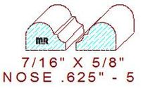 Nosing 5/8" - 5 Nosing 5/8" - 5