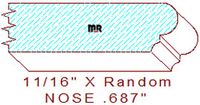 Nosing 11/16" Nosing 11/16"