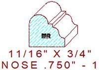 Nosing 3/4" - 1 Nosing 3/4" - 1