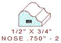 Nosing 3/4" - 2 Nosing 3/4" - 2