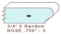 Nosing 3/4" - 3 Nosing 3/4" - 3