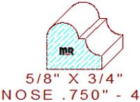 Nosing 3/4" - 4 Nosing 3/4" - 4