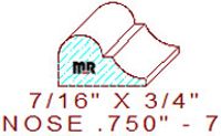 Nosing 3/4" - 7 Nosing 3/4" - 7