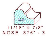 Nosing 7/8" - 3 Nosing 7/8" - 3