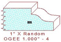 Ogee 1" - 4 Ogee 1" - 4