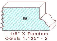Ogee 1-1/8" - 2 Ogee 1-1/8" - 2