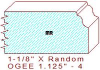 Ogee 1-1/8" - 4 Ogee 1-1/8" - 4