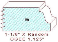 Ogee 1-1/8" Ogee 1-1/8"