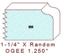 Ogee 1-1/4" Ogee 1-1/4"