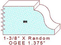 Ogee 1-3/8" Ogee 1-3/8"