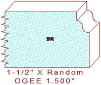 Ogee 1-1/2" Ogee 1-1/2"