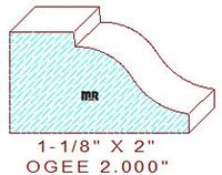 Ogee 2" Ogee 2"