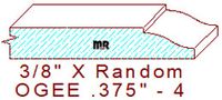 Ogee 3/8" - 4 Ogee 3/8" - 4