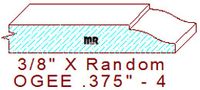 Ogee 3/8" - 4