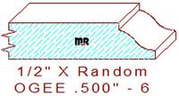Ogee 1/2" - 6 Ogee 1/2" - 6