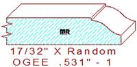 Ogee 17/32" - 1 Ogee 17/32" - 1