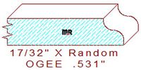 Ogee 17/32" Ogee 17/32"