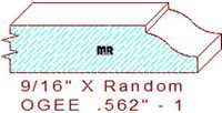 Ogee 9/16" - 1 Ogee 9/16" - 1