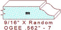 Ogee 9/16" - 7 Ogee 9/16" - 7