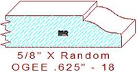 Ogee 5/8" - 18