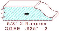 Ogee 5/8" - 2 Ogee 5/8" - 2