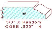 Ogee 5/8" - 4 Ogee 5/8" - 4