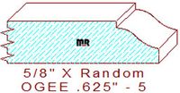 Ogee 5/8" - 5 Ogee 5/8" - 5