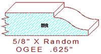 Ogee 5/8" Ogee 5/8"