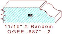 Ogee 11/16" - 2 Ogee 11/16" - 2