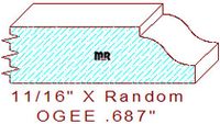 Ogee 11/16" Ogee 11/16"