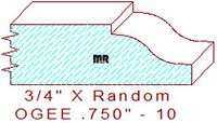 Ogee 3/4" - 10 Ogee 3/4" - 10