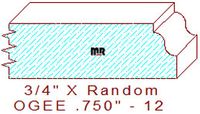 Ogee 3/4" - 12 Ogee 3/4" - 12