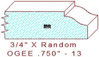 Ogee 3/4" - 13 Ogee 3/4" - 13