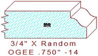 Ogee 3/4" - 14 Ogee 3/4" - 14